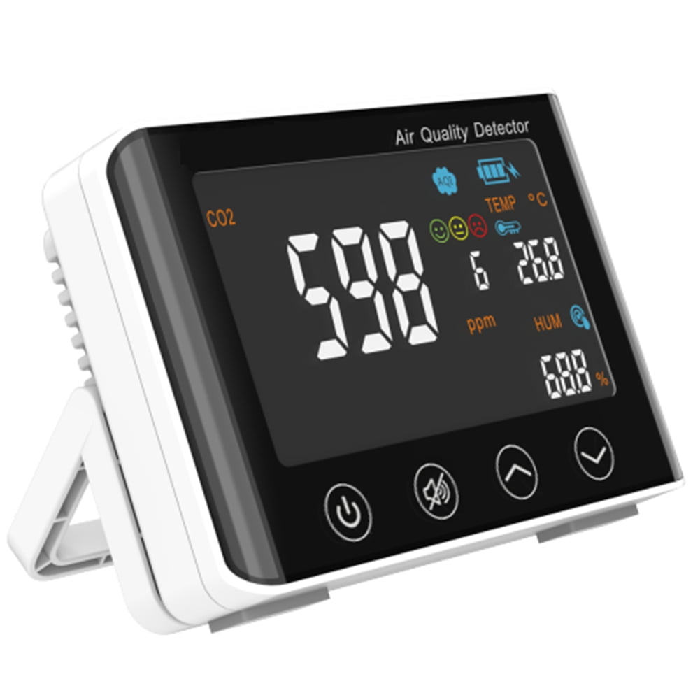 CO2 Detector 4In1 Quality Monitor CO2 Temperature Humidity for Home