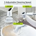 thumbnail image 2 of Electric Spin Scrubber, 9 in 1 Cordless Cleaning Brush IPX6 with 9 Replaceable Brush Heads, 3 Adjustable Speeds, Spin Brush for Bathroom, Tub, Tile, Floor, Kitchen, Window, 2 of 8
