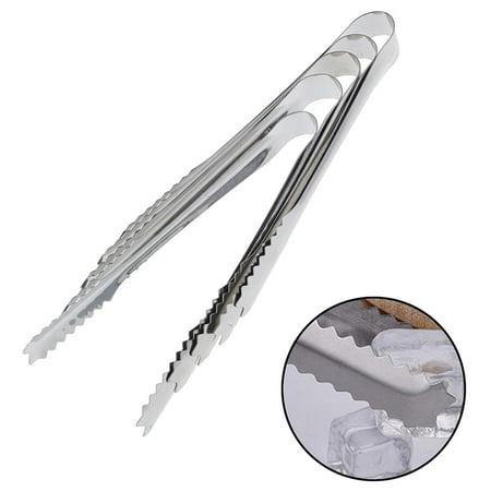 

5Pcs Stainless Steel Tongs For Party Bar Clip Bread Food Ice Clamp Ice Tongs