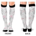 thumbnail image 4 of FORMRS Womens Knee High Socks Casual Long Thick Travel Daily Wear, 1 Pair, Cartoon Elephant, 4 of 6