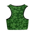 thumbnail image 6 of Honeeladyy Sales St. Patrick's Day Tank Tops for Women Shamrock Print Sleeveless Vest Short Top Basic Athletic Tanks Yoga Undershirt, 6 of 7