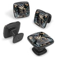 thumbnail image 2 of 4 Pcs Cabinet Handle Drawer Pulls Cartoon Owl Knobs with Screws Square Furniture Office Cabinet Knob Decoration, 2 of 7