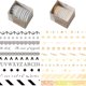 thumbnail image 1 of Juego de 20 rollos de cinta adhesiva decorativa washi para diarios, álbumes de recortes, planificadores y manualidades. 2483, 1 of 5