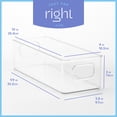 thumbnail image 6 of primebox Plastic Food Storage 8 Pack Clear Container Bin with Handles for Organizing Kitchen, Pantry, Fridge, Freezer, Pantry,Bathroom. 10"x4"3", 6 of 7