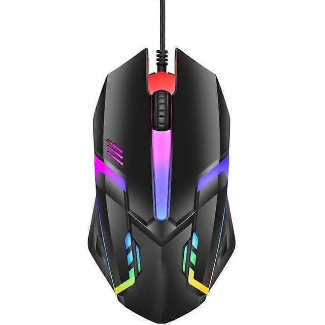 RGB Gaming Mouse | (Black) Rechargeable Wired | Ergonomic Design Wired Gaming Mouse - Compatible with Laptops
