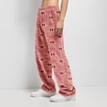 thumbnail image 6 of Trgacdwlo Halloween Fleece Pajama Pants Women Cute Pumpkin Graphics Fuzzy Pajama Pants Fall Winter Thermal Womens Lounge Pants, 6 of 8