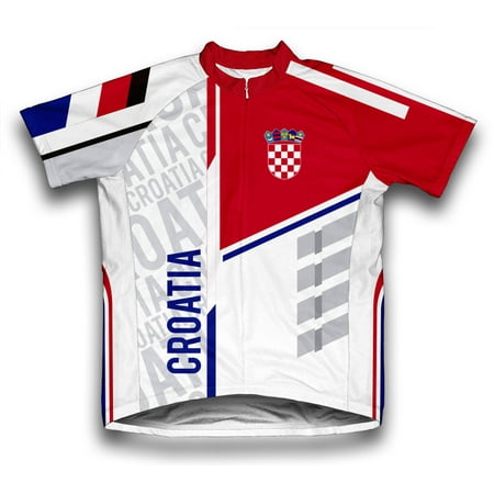 Croatia ScudoPro Short Sleeve Cycling Jersey  for Women - Size