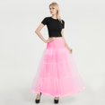 thumbnail image 2 of Sngxgn Skirts Basic Versatile Ribbed Seamless Stretchy Casual High Waist Midi Skirt(Pink,One Size), 2 of 4