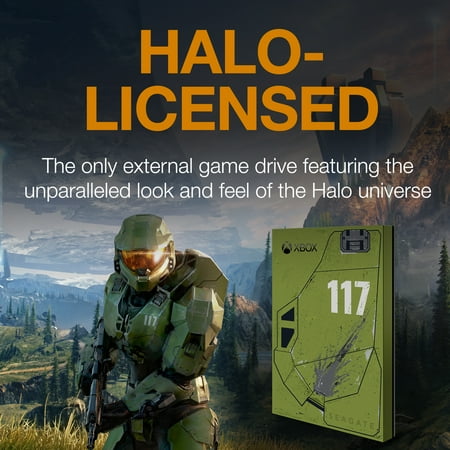 Seagate - Game Drive for Xbox Halo Infinite SE 2TB External USB 3.2 Gen 1 Portable Hard Drive with RGB LED Lighting