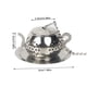 thumbnail image 3 of Tea Strainer: Stainless Steel Tea Strainer for Loose Tea, Loose Leaf Tea Infuser, with Chain Hook and Base, Reusable Tea Strainer Bag, 3 of 6