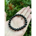 thumbnail image 4 of Black Onyx Crystal Bead Bracelet 8mm, Wholesale Genuine Black Onyx Stretch Gemstone Bracelet, Gift for Men & Women (3), 4 of 9