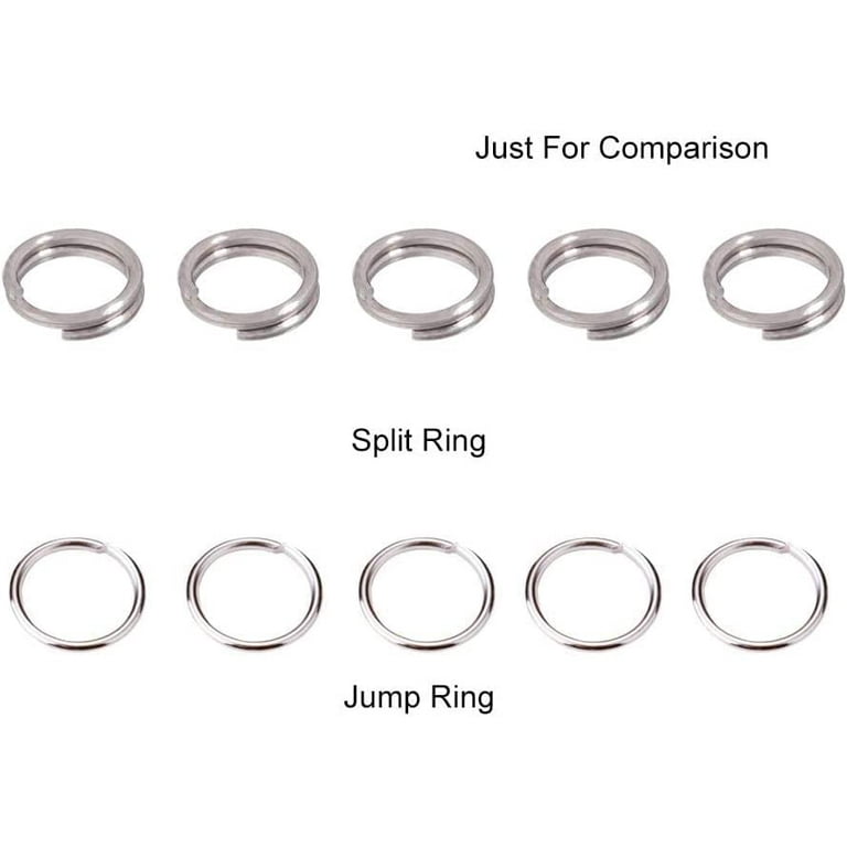  200pcs 8mm Mini Split Jump Ring with Double Loops Small Round  Metal Black Key Rings Connectors for Making Handwork Charms Pendants Key  Chains Ornaments DIY Crafts Accessories
