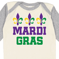 thumbnail image 4 of Inktastic Mardi Gras Fleur De Lis Trio Boys or Girls Long Sleeve Baby Bodysuit, 4 of 5