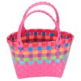 thumbnail image 2 of Miangastore Small Beach Bag Storage Basket Pink Plastic 1Pack For Women Summer Beach, 2 of 8