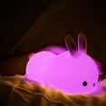 thumbnail image 1 of sdhkgrrt under $5 Rabbit Night Light, Puppy Rabbit Charging Night Light, Bedside Pat Silicone LED Light, Children's Eye Protection Night Lamp, Cute Animal Shape Table Lamp, 1 of 6