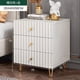 thumbnail image 1 of Simple Nordic Nightstand Modern White Trendy Drawers Bedside Table Space Saving Black Mesita De Noche Minimalist Furniture My Lux Decor Round, 1 of 29