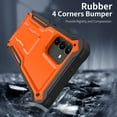 thumbnail image 3 of ExoGuard For Samsung Galaxy A13 5G Case, Phone Case with Screen Protector and Kickstand (Orange), 3 of 8