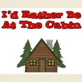 thumbnail image 3 of CafePress - I'd Rather Be At The Cabin Light T Shirt - Men's Classic Graphic T-Shirt, 3 of 4