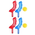 thumbnail image 2 of 2 juegos Hollow Out Scoop Ball Game Lanzamiento y Catch Balls Game Niños Juego de patio trasero al aire libre Actividad Kids Garden Toss Game (4pcs Transmitter y 2pcs Balls), 2 of 8