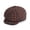 Dark Brown, variant on Fall Winter Plaid 8 Panel Newsboy Gatsby Cabbie Caps for Men Women Vintage Checkered Driving Hat Tweed Flat Hats