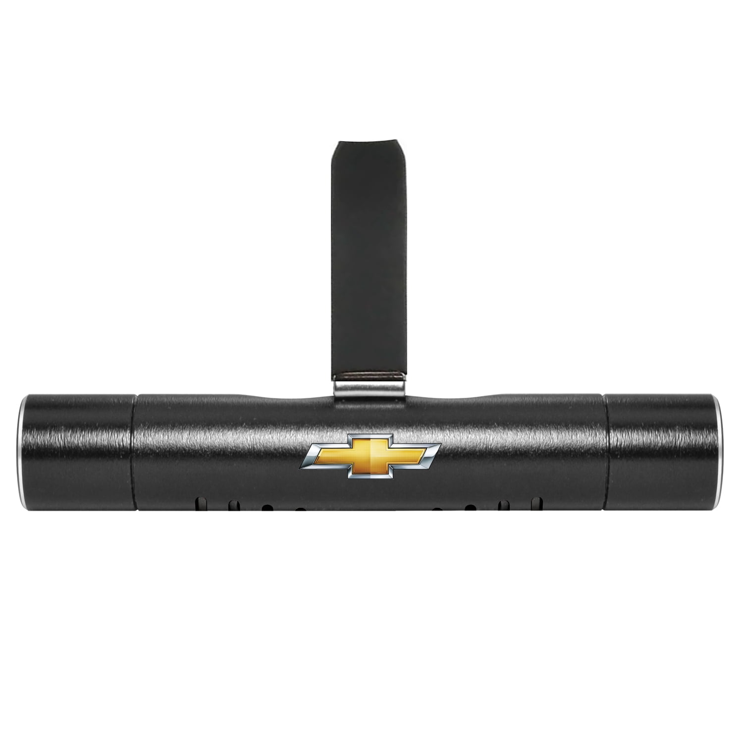 Chevrolet Golden Logo Car Vent Air Freshener Black Clip with adjustable window and 10 Refill Sticks