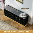 thumbnail image 3 of CBJCBJ-39" Shoe Bench with Soft Cushion and Two Drawers Multifunction Shoe Cabinet, Suitable for Entryway., 3 of 8