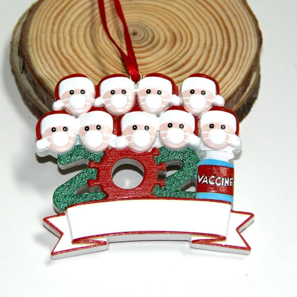 Resina De Navidad Navidad Familia Diy Bendiciones Escritas A Mano Colgantes De Muñeco De Nieve Regalo Para Amigo O Familia Speravity HA040823-59