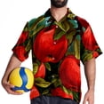 thumbnail image 4 of Fruit Men's Casual Poplin Printed Button Down Short Sleeve Summer Beach Shirts - Unisex, 4 of 6