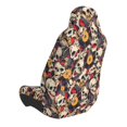 thumbnail image 2 of Fuzoiu rock Skull record artist Print Elastic Car Seat Covers, Seat Cover Protector,Universal Fit Interior Covers for Most Cars,Washable Seat Cover Non Slip for SUV,Sedan,Van, 2 of 5