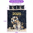 thumbnail image 5 of Happy New Year British Shorthair Welcome 2025 Balloon Firework Party Quilt Bedding Set Cat Lover Kitten Owner Gifts 1 Blanket Bed Cover 2 Pillowcases - 01014, 5 of 5