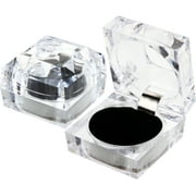 Eease 4Pcs Ring Cases Transparent Proposal Ring Boxes Engagement Ring Organizers