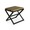 thumbnail image 5 of Bowery Hill Mid-Century Walnut and Ebony Solid Wood End Table, 5 of 10
