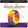 thumbnail image 1 of Double Rainbow Step Edge Breathable Silicone Ring 9mm Bandwidth, 1 of 6