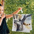 thumbnail image 5 of Dreamtimes Cat Autumn Tree Dish Towels Kitchen Towel 2 PCS, Animals Hand Towels Ultra Soft and Highly Absorbent,Decorative Fingertip Face Towel for Bathroom Hotel, 28.3"x14.4", 5 of 5