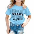 thumbnail image 1 of T-Shirts d'Été Décontractés pour Garçons, Imprimé Graphique Lettre, Col Rond, Manches Courtes, Pull-Over, T-Shirts de Printemps pour Garçon 10-11T, 1 of 4