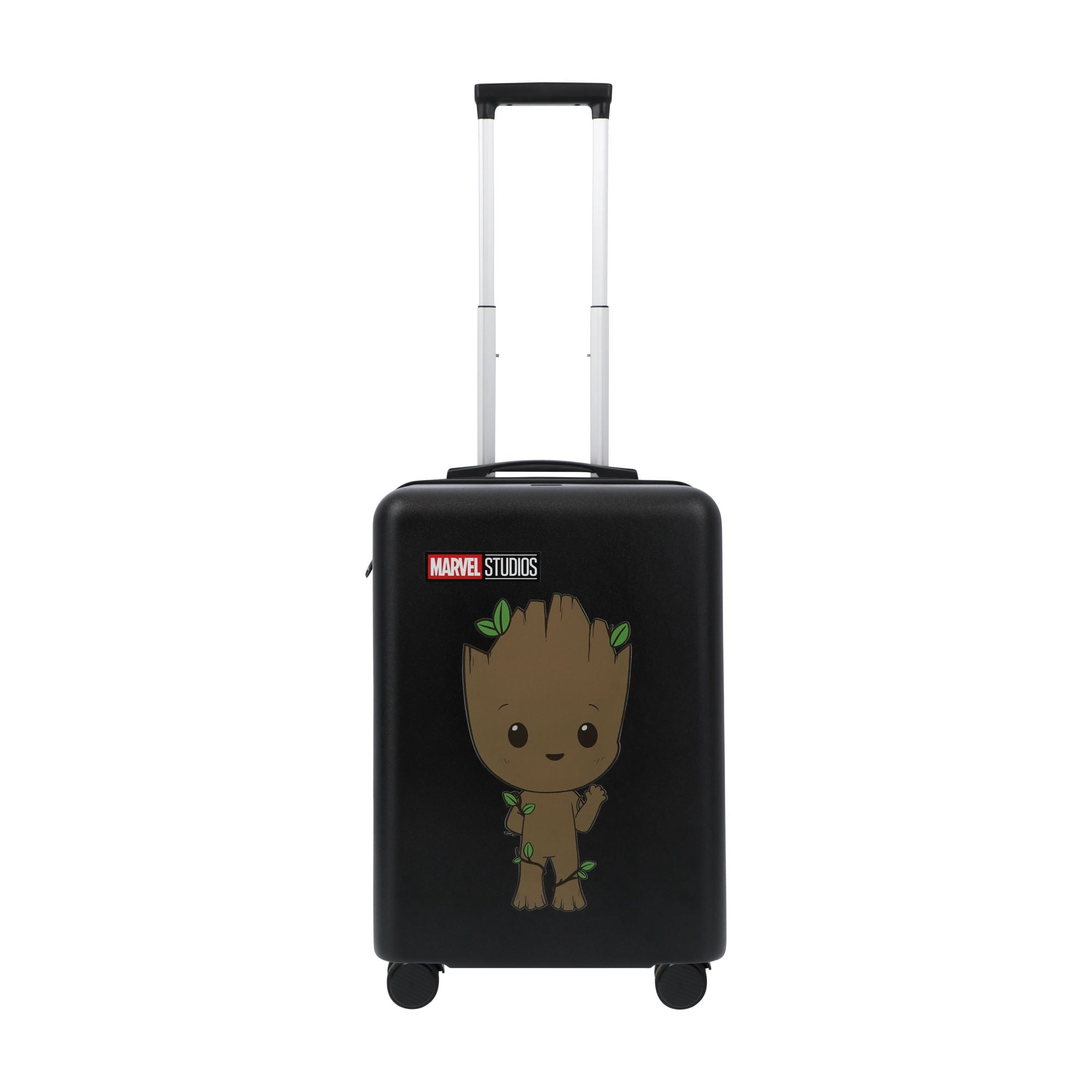 Marvel Guardians of the Galaxy 22.5 Inch Carry On Luggage, Baby Groot Hardshell Rolling Suitcase with Spinner Wheels, Black