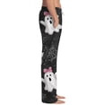 thumbnail image 3 of Boyscolos Halloween Pajama Pants Pumpkins Skeleton Print Pajama Bottoms Cute Soft Long Pjs Pants Lounge Drawstring Trousers Dark Gray S, 3 of 5