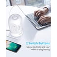 thumbnail image 5 of Multiprise, BESFAN Rallonge de 10 Pieds avec 8 Prises AC et 4 Ports USB, Multiprise avec Protection contre les Surtensions, Économiseur d'Espace pour Maison, Dortoir et Bureau, 5 of 5