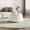 White, variant on YWEN Round Marble Coffee Table, 26.77" Black Fluted Coffee Table for Living Room, Modern Diamond Shaped Center Tea End Tables with Sintered Stone Top & PU Leather Covered,No Need Assembly