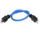 thumbnail image 1 of Cable de extensión de alimentación 12AWG PVC protección de goma Conductor de latón 5 15P a 5 15P Cable de extensión enchufe estadounidense AC125V 15A, 1 of 8