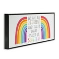 thumbnail image 2 of Stupell Industries Bold Rainbow Different Is Beautiful Inspirational Quote , 30 x 13, Design by Lux + Me Designs, 2 of 5