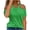 Green, variant on Karymi Summer Tops for Women 2026 Trendy Halter Neck Cold Shoulder Sleeve Tee Shirts Tunic Short Sleeve Print Shirt Quick Dry Regular Fit Summer Tops for Women