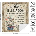 thumbnail image 6 of Book Lovers Gifts, Book Blanket Reading Blanket 50"x60", Throw Blanket Book Gifts for Book Lovers, Gifts for Readers Book Lovers Women Librarian Gifts, Book Club Reading Gifts for Book Lover, 6 of 6