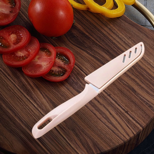 Juego de Cuchillos de Acero Inoxidable para Fruta, para Cocina, Hogar, Melón, Pelador, Portátil, para Alimentos Complementarios para Bebés