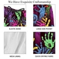 thumbnail image 4 of luoweisi Men's Beach Shorts Quick Dry Swim Trunks with Mesh Lining Halloween Scary Hands 2XL, 4 of 5