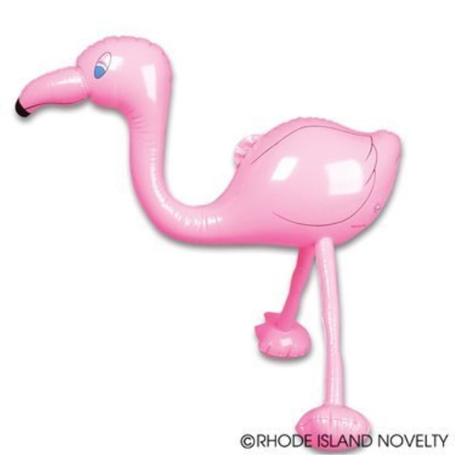 12 INFLATABLE PINK FLAMINGOS Blow Up 27" Tropical Luau Party #ST52 Free Ship 