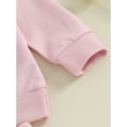 thumbnail image 6 of Bagilaanoe 2PCS Baby Clothing Sets Girls Casual Sweatsuits Toddler Letter Long Sleeve Sweatshirt Tops + Sweatpants 6M 12M 18M 24M 3T Kids Pants Set Fall Outfits, 6 of 9