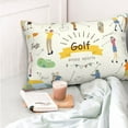 thumbnail image 4 of KLL Golf Icons And Golfer Pillow Covers Envelope Closure,Super Soft and Cozy Fuzzy Fleece Pillow Case Cover 16"x24", 4 of 5