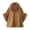 Brown, variant on Women's Velvet Faux Fur Trim Cape Wrap with Buckle Clasp Elegant Winter Shawl Outerwear Cozy Short Cover Up for Holiday Party Casual Daily Wear