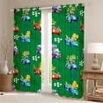 thumbnail image 2 of Homewish Cute Dinosaur Dino Black Out Curtains,Cartoon Racing Car Curtains Pack of 2 (42x63 Each),Green Blue Yellow Bedroom Curtains For Kids,Luxury Bedroom Decor, 2 of 6